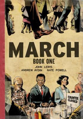 March Book One (Oversized Hardcover Edition) **SIGNED 3X & DATED, 1st Edition /1st Printing + Photo** Image for March Book One (Oversized Hardcover Edition) **SIGNED 3X & DATED, 1st Edition /1st Printing + Photo**