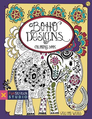 Boho Designs Coloring Book (Fun Stitch Studio Coloring Book)