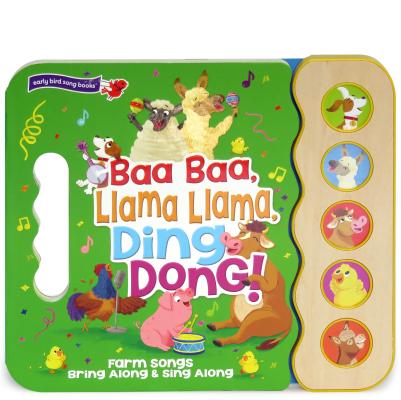 Baa Baa, Llama Llama, Ding Dong!: 5-Button Children's Sound Book (5 Button Sound) (Early Bird Song Books)