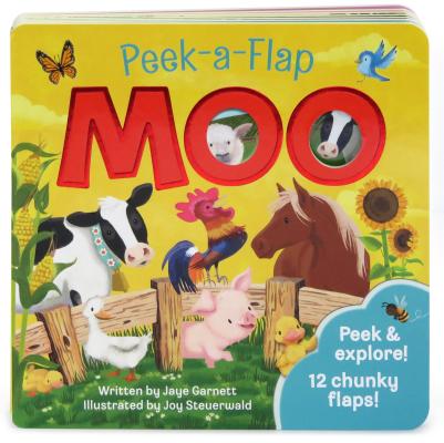 Moo: Peek-a-Flap Children's Board Book (Peek-A-Flap Children's Interactive Lift-A-Flap Board Book)