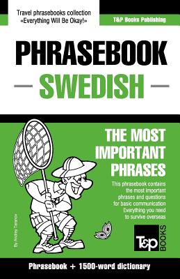 English-Swedish phrasebook and 1500-word dictionary Image for English-Swedish phrasebook and 1500-word dictionary