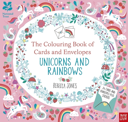 The Colouring Book Card Env Unicorn Rain