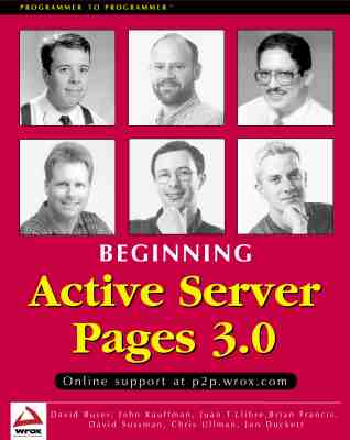 Image for Beginning Active Server Pages 3.0
