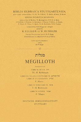Biblia Hebraica Stuttgartensia 13 Megilloth