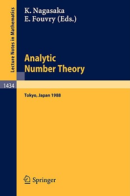 Image for Analytic Number Theory: Proceedings of the Japanese-French Symposium held in Tokyo, Japan, October 10-13, 1988 (Lecture Notes in Mathematics)