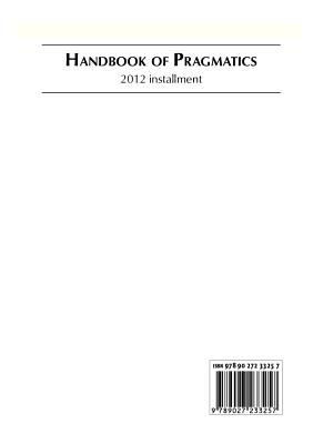 Handbook of Pragmatics: 2012 Installment
