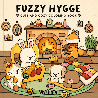 Fuzzy Hygge Coloring Book: Cute and Cozy Coloring Book
